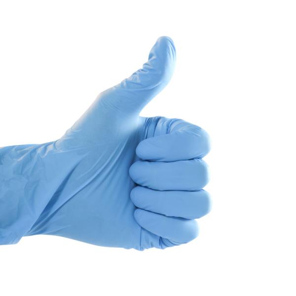 white blue Disposable Medical Gloves Smooth Medical Examination Gloves
