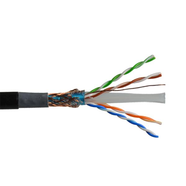 Chaqueta de PVC al aire libre de Ethernet de alta resistencia CAT6 Lan Cable de Cat6a