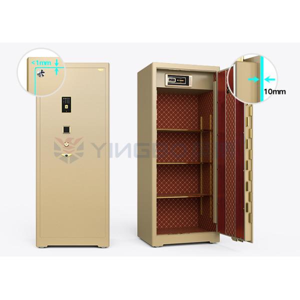 H1280mm huella digital biométrica caja de seguridad comercial 10mm espesor de la puerta y cerraduras sólidas de patente