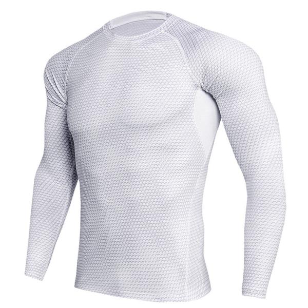 Plus Size  Custom Rash Guard Long Sleeve Anti Bacterial Breathable Cloth Material