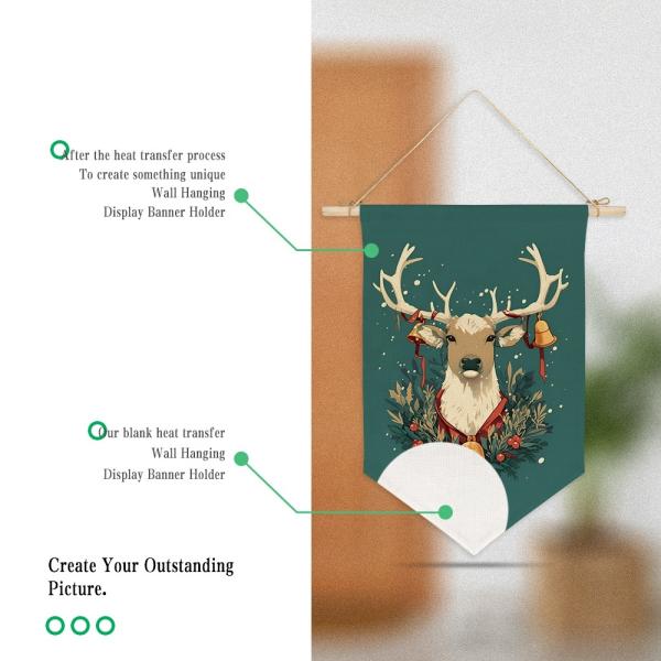 Linen Sublimation Garden Flags Blanks Custom Wall Hanging Flags