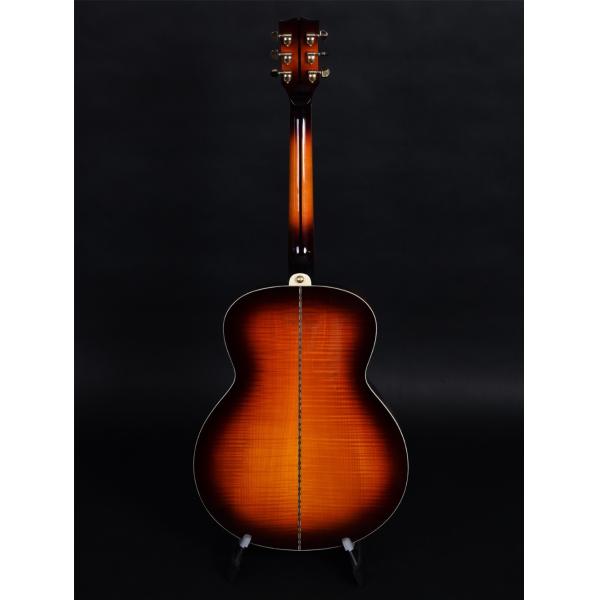 Customized 43 Inch size solid wood acoustic guitar flamed maple back side rosewood fingerboard