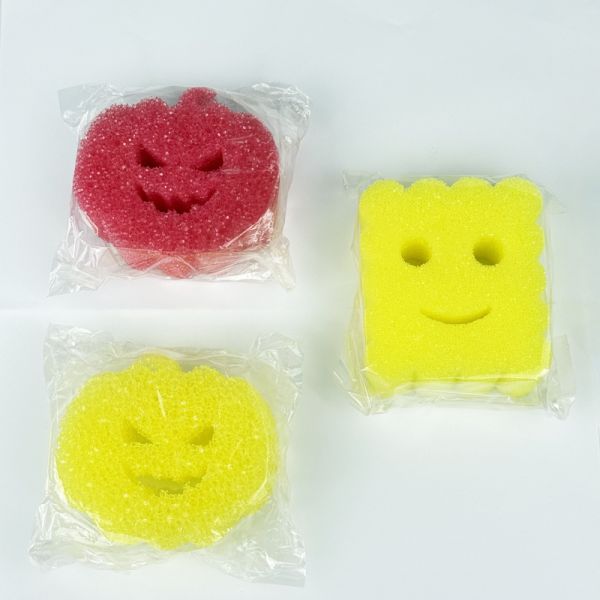 Temperature Sensitive Cleaning Sponge Thermal Color Changing Sponge OEM ODM