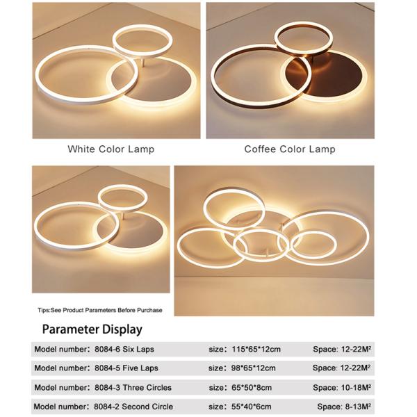 Cool Rings ceiling lights White Color For Indoor Home Lighting Fixtures (WH-MA-68)