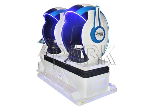 360 Degree Triple 9D VR Simulator With Shining LED Light 380V TWO players for sale