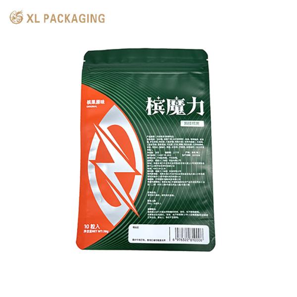 Aluminium Foil Mylar Stand Up Pouch Ziplock Custom Paper Sticker Label Food Packaging