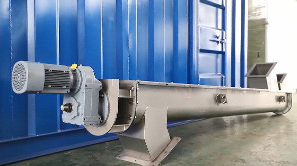 Sewage Treatment Shaftless Screw Conveyor System 25m