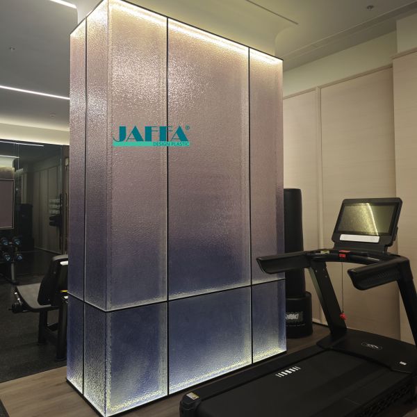 Acrylic Column Wrapping Plexiglass Surface Decoration For Columns