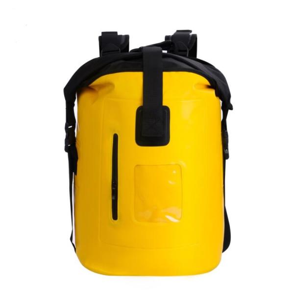PVC Outdoor Sports Backpack ,  20 Liter Waterproof Roll Up Backpack