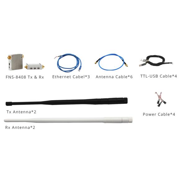 UHF 800Mhz Wireless Drone COFDM Video Link 8km RS232 Bidirectional Serial Port