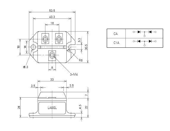 RM100CA-12F   RM100CA-12F HIGH SPEED SWITCHING USE INSULATED TYPE   MITSUBISHI igbt power module
