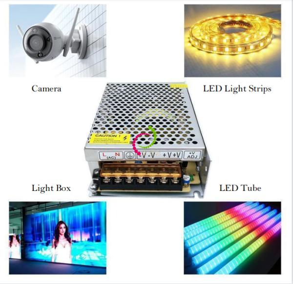 IP20 24V 500 Watt LED Driver Fan Heat Release 24 Volt LED Guardrail Tube