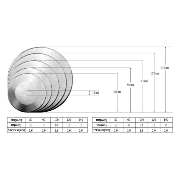 105*70*1.2Mm HSS Материал Промышленный Круглый Слитер Блейд Детали режущей машины
