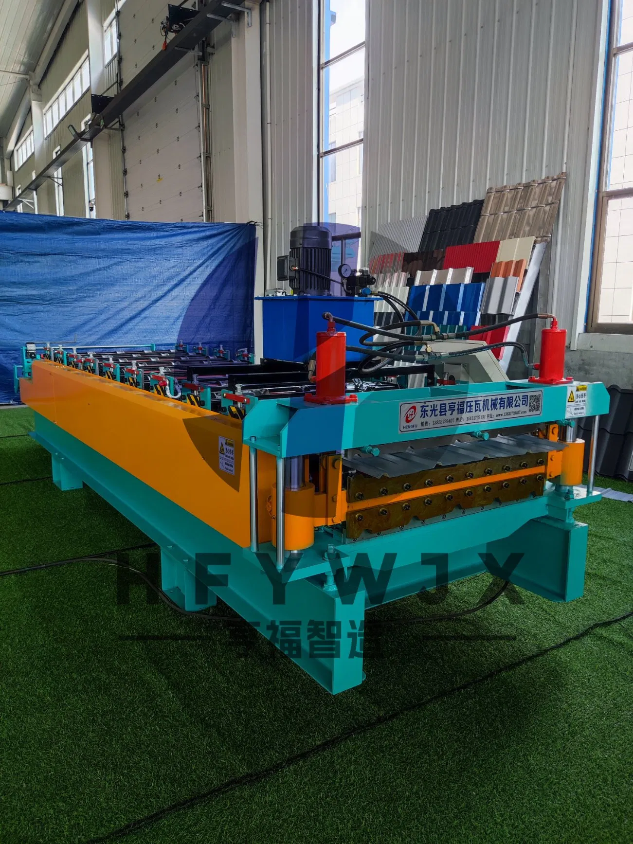 300H Steel Frame Double Layer Roll Forming Machine for 840/900 Roof & Wall Panels