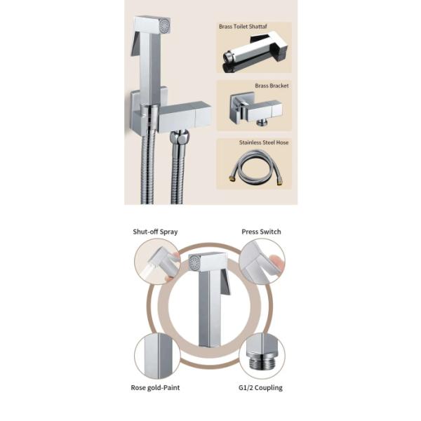 Гигиенический латуни ручной бидет распылитель для туалета холодной и горячей воды Shattaf бидет набор