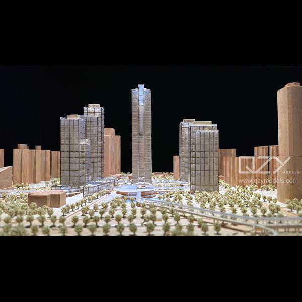 Modelo físico arquitectónico de base acrílica Proyecto Xiamen JKP 1/500