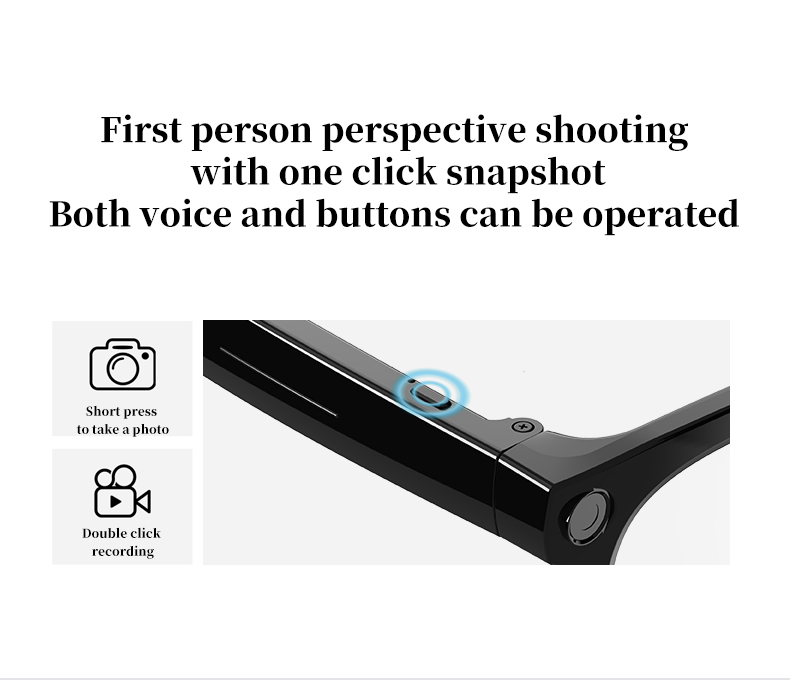 Multilingual AI Powered Smart Translator Glasses Hands Free Wearable For Business Travel Conference