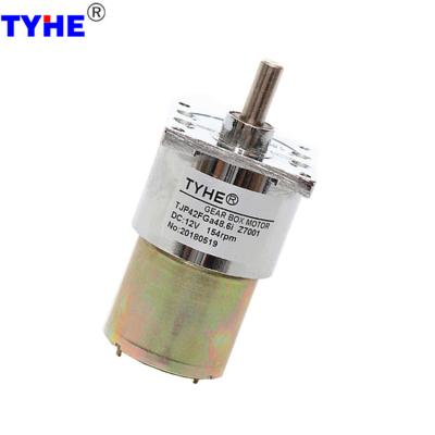 Coreless High Torque Dc Gear Motor Gearbox 12 Volt Metal Brush 50 Rpm For Led Light