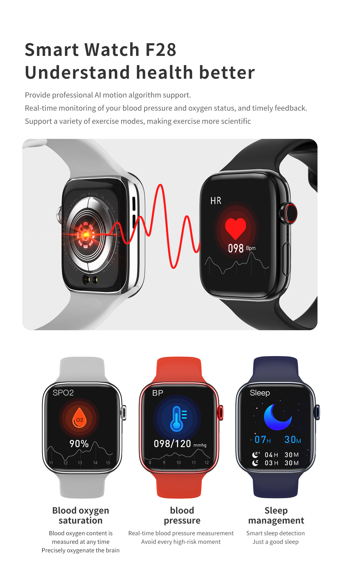 Bluetooth Smartwatch F18 F20 F2 F28 FK78 Inteligente вызывать