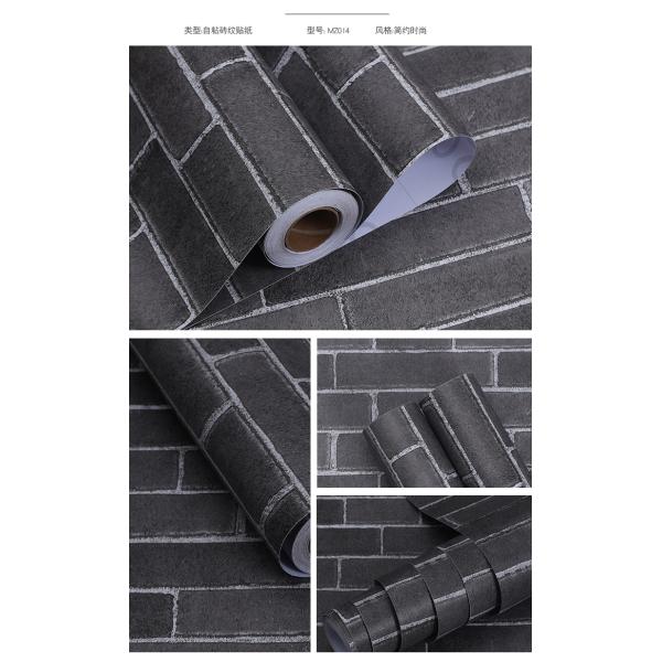 Papel de pared 3D de piedra ladrillo 3D papel de pared extraíble estilo vintage pegatina de papel de pared