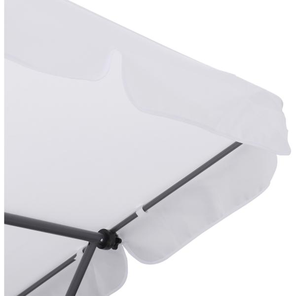 Adjustable Canopy Steel Frame Hammock for Outdoor Poolside Lounging and Relaxation