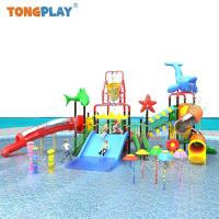 Tong Play sécurisé Enfants de haute qualité Glissière en plastique Enfants Parc aquatique Équipement de terrain de jeu extérieur