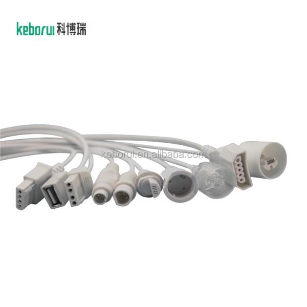 TPU 350mm IBP Transducer Cable ISO13485 Agron Disposable Pressure Cable