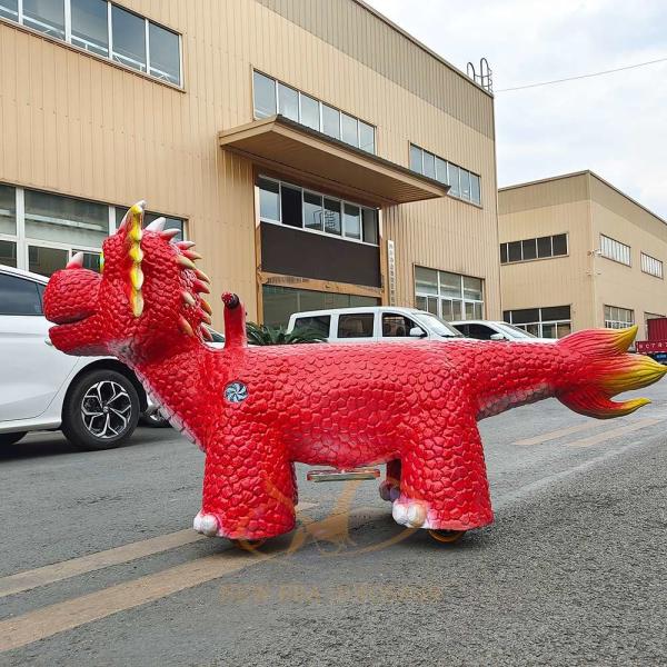 Customized Kiddie Dinosaur Ride Robotic Electric Dino Animal Scooter