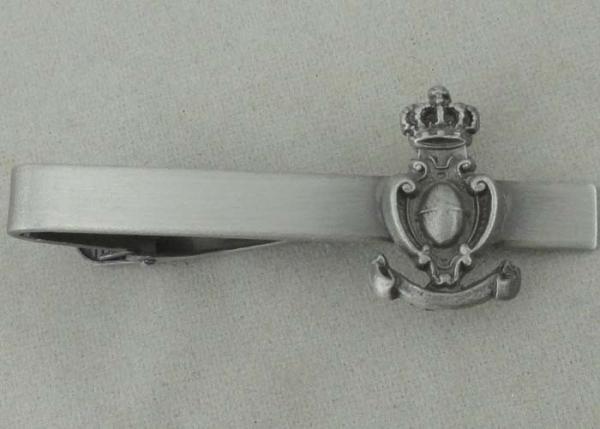Antique Silver Personalized Tie Bar and Cufflink , 3D Zinc Alloy Tie Tack