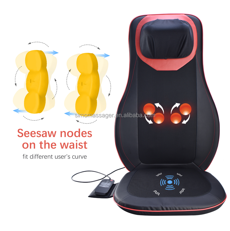 Shiatsu Electric Seat Chair Massager Back Cushion With Heat