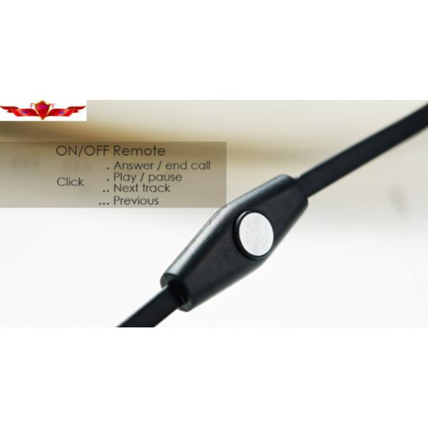 New 3.5MM Wired 1.2M High Stereo Sound Quality Earphone With MIC For Samsung Multi Color