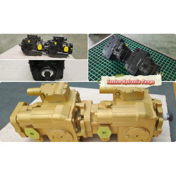 highland tandem hydraulic pump Harvester Tandem Hydraulic Pumps Black Blue Cast Iron Components