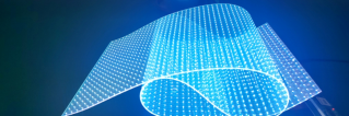 IP43 IC 2038 Led Transparent Screen Led Wall W24*H120 Dots CE ROHS