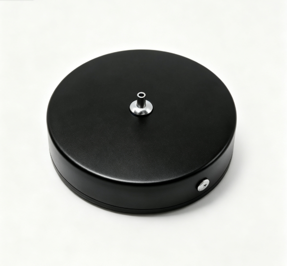 80mm 20mm Black Ceiling Rose for Panel Light Metal Easy Installation