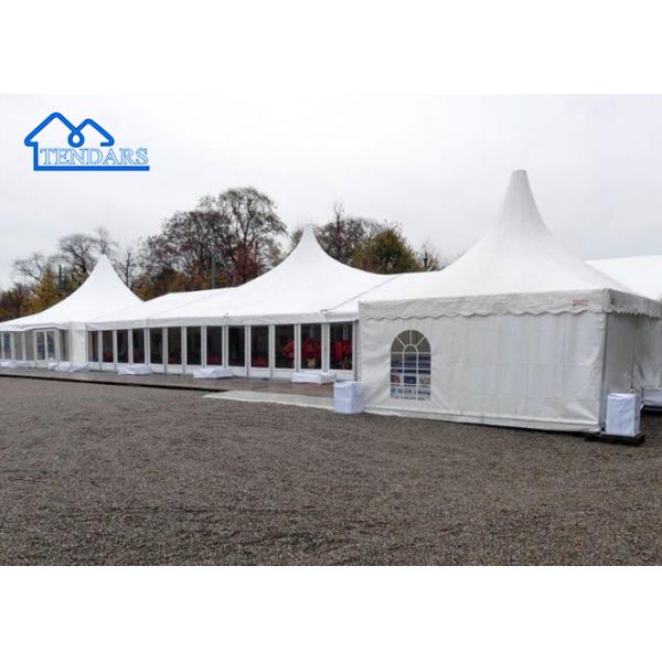 Outdoor Fireproof&Waterproof Transparent Roof Aluminum Clear Pagoda Tent For Small Wedding Event Etc
