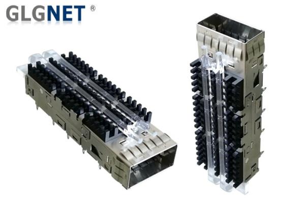 QSFP14 Optical Module QSFP+ Cage 1 Port One Piece Copper Alloy Construction