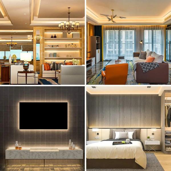 3 мм Ультра узкий COB светодиодный ленточный веревка шкаф шкаф телевизорный фонарь 400LED / M