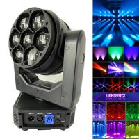LED de haute qualité Mini DMX512 Beeye Stage 7*40 Lumière de tête mobile pour la fête de la discothèque
