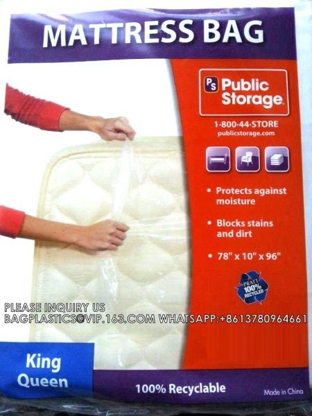 Queen Big Size Gusset Custom Polythene For Storage Plastic Furniture Matress King Size Mattress Bag For Quee