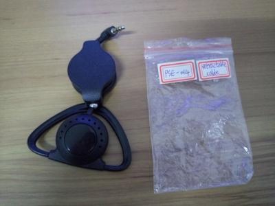 Retractable cable single-side earphones  tour guide system earphones translate equipment earphones