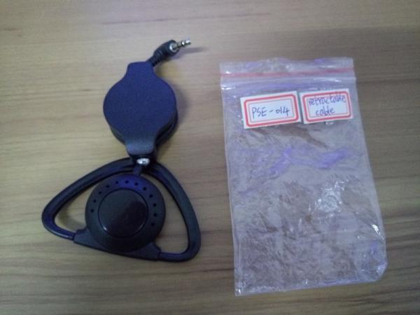 Retractable cable single-side earphones  tour guide system earphones translate equipment earphones
