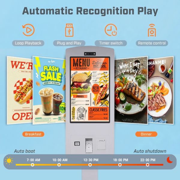 Kiosque de commande en plein air avec IP65 Rating d'étanchéité Intel Core i3 / i5 / i7 processeurs et 10 points Capacitive Touch