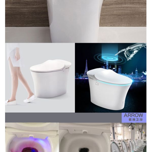 ARROW Brand Smart Toilet with Siphon Jet Flushing Remote Control and Self-cleaning Glaze for Modern Bathrooms