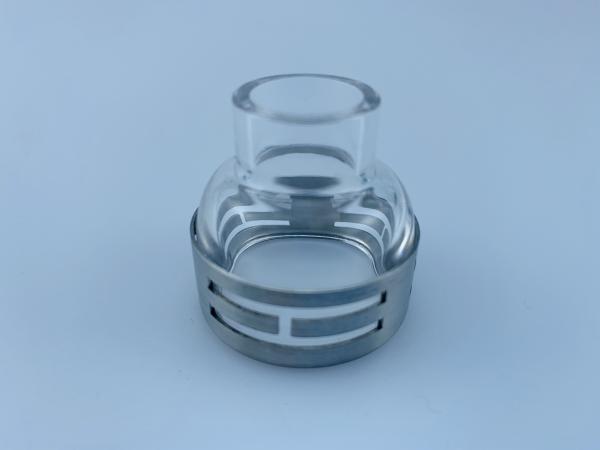 Steel Ring Quartz Nozzle for Improved Gas Coverage in TIG Welding Applications