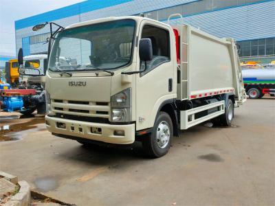 4x2 japonês ISUZU NPR KV600 caminhão compactado de lixo com 6 cbm a 8 cbm volume