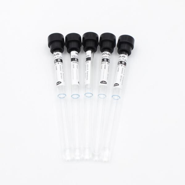 Medical Disposable Vacuum Blood Collection Sodium Citrate Tube 1.6ml 2.4ml ESR Tube Black Top