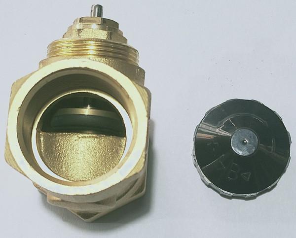 7101 / 7102 One way Brass Stop Valve DN20 DN25 PN16 Hot forged body + Fine ground Pin Stem for Thermoelectric Actuators