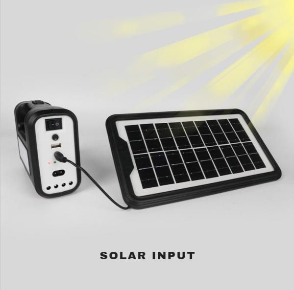ABS Material Solar Led Lighting Kit Portable Solar Indoor Lighting System 4V