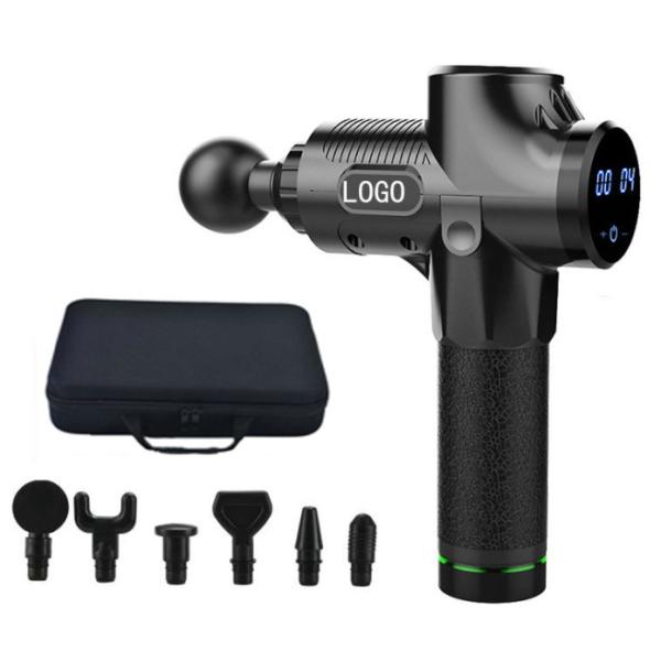 Electric Deep Vibrating Tissue Fascial Muscle Massage Gun with Nano Silica Gel Handle