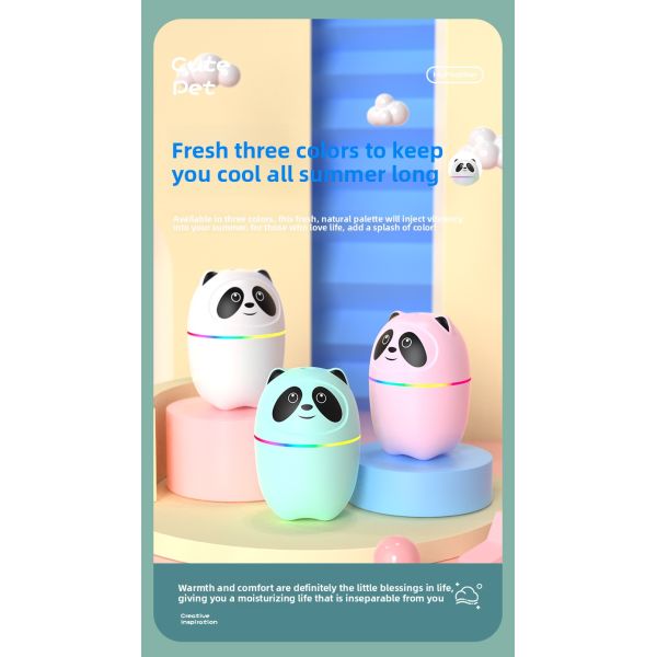 AromatherapyUSB Mini Ultrasonic Humidifier With 7 Color LED Lighting Low Noise